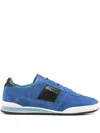 Ps By Paul Smith Logo-print Suede Sneakers In Blue