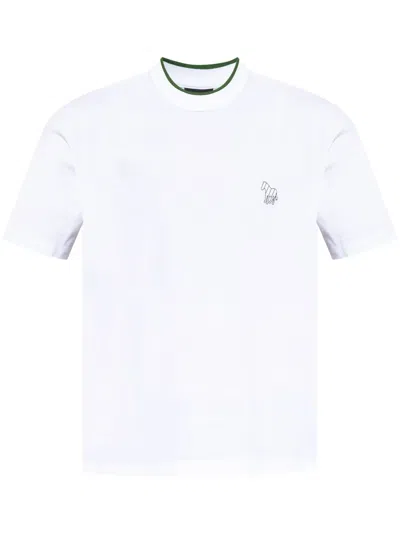 Ps By Paul Smith Logo-print T-shirt In 白色