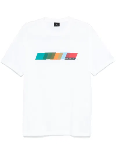 Ps By Paul Smith Logo-print T-shirt In White