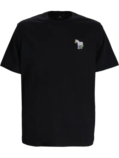 Ps By Paul Smith Logo-print T-shirt In Black