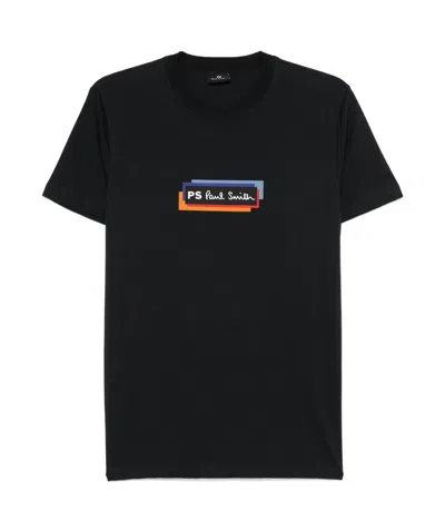 Ps By Paul Smith Logo-print T-shirt In Black