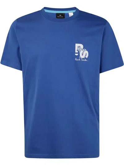 Ps By Paul Smith Logo-print T-shirt In Blue