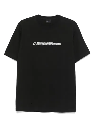 Ps By Paul Smith T-shirt Mit Logo-print In Schwarz