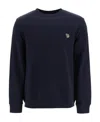 Ps By Paul Smith Ps Paul Smith Zebra Logo Sweatshirt In Organic Cotton In Black