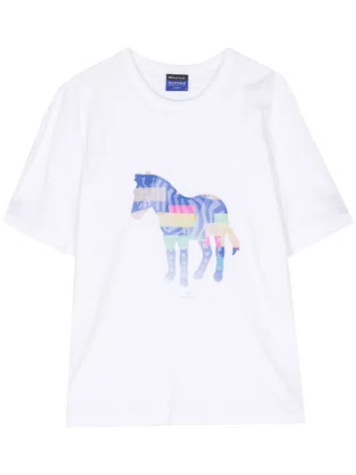 Ps By Paul Smith Logoed T-shirt In White