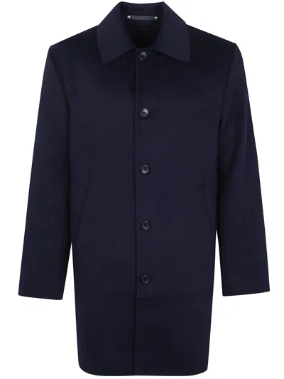 Ps By Paul Smith Long Coat Mens Long Coat In Blue