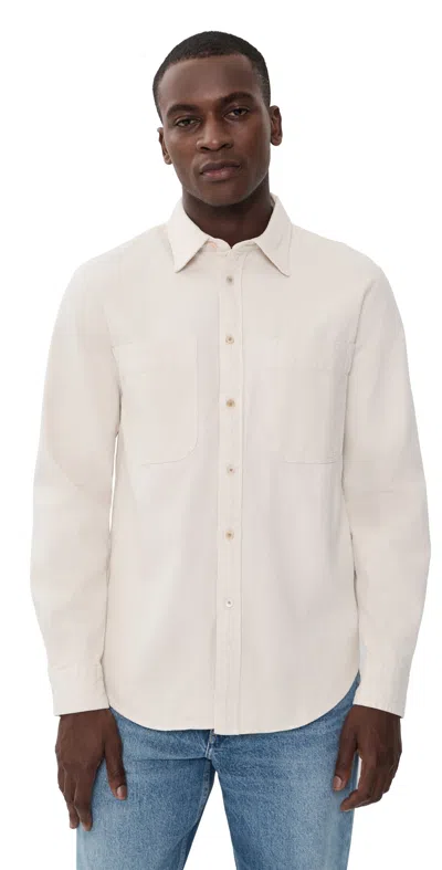 Ps By Paul Smith Long Sleeve Casual Fit 2 Pocket Shirt Natural In Neutral