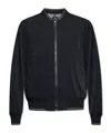 Ps By Paul Smith Zip-fastening Logo-plaque Bomber Jacket In Black