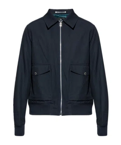 Ps By Paul Smith Long Sleeve Jacket In Blue