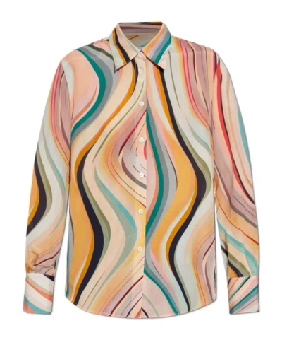 PS BY PAUL SMITH PS PAUL SMITH STRIPED BUTTONED SHIRT