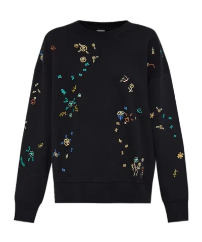 PS BY PAUL SMITH PS PAUL SMITH PATTERN-EMBROIDERED CREWNECK SWEATSHIRT