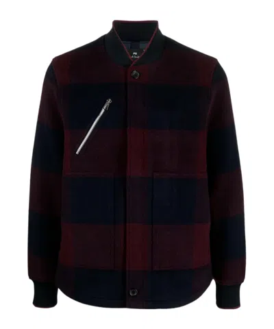 Ps By Paul Smith Long-sleeved Casual Jacket In Black