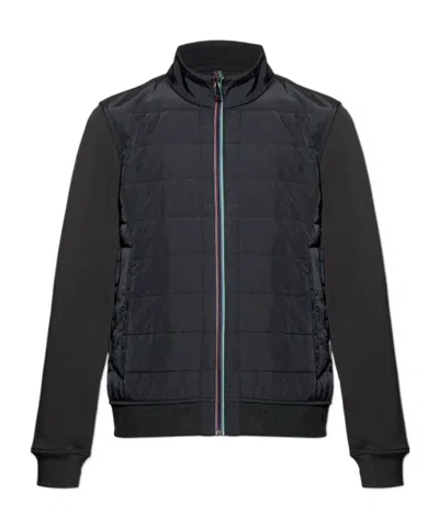 Ps By Paul Smith Long-sleeved Casual Jacket In Black
