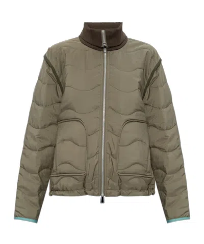 PS BY PAUL SMITH PS PAUL SMITH QUILTED WAVE PATTERN ZIPPED JACKET
