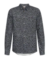 Ps By Paul Smith Ps Paul Smith Tailored Fit Textured Floral Printed Shirt In Black