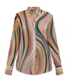 Ps By Paul Smith Ps Paul Smith Shirt With Silk Finish In Nude