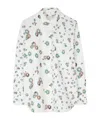 Ps By Paul Smith Ps Paul Smith Floral Print Cotton Shirt In White