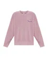 Ps By Paul Smith Logo-embroidered Cotton Sweatshirt In Pink