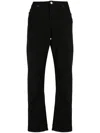 Ps By Paul Smith Low-rise Straight-leg Jeans In 黑色
