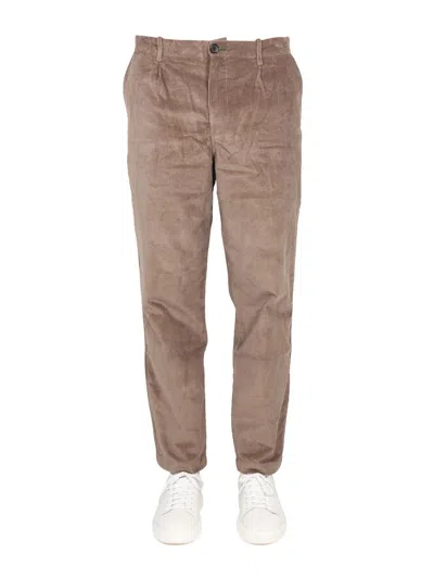 Ps By Paul Smith Luxurious Velvet Trousers For Men In Brown