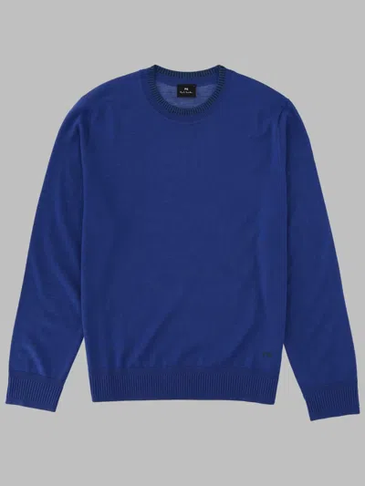 Ps By Paul Smith Maglia In Lana Merino In Blue