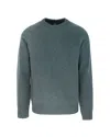 PS BY PAUL SMITH GREEN SWEATER WITH RAGLAN SLEEVES