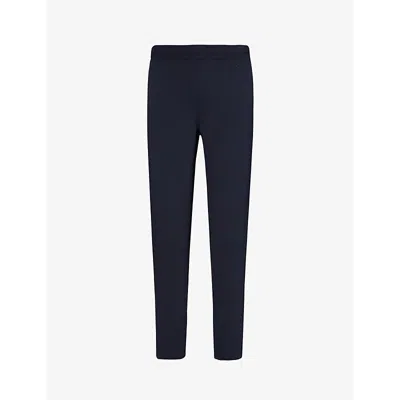 Ps By Paul Smith Mens Blue Tapered-leg Slim-fit Cotton Jogging Bottoms
