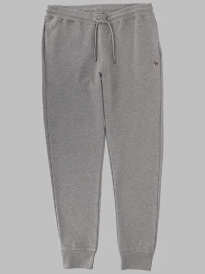 Ps By Paul Smith Pantalone Jogger Con Patch Zebra In Gray