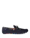 Ps By Paul Smith Ps Paul Smith Mocassini Springfield In Pelle Scamosciata In Dark Navy