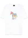 Ps By Paul Smith Ps Paul Smith Zebra Craft Cotton T-shirt In White
