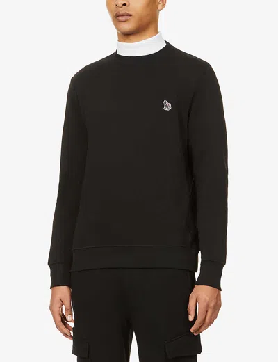 Ps By Paul Smith Ps Paul Smith Zebra Logo Sweatshirt With Zebra Logo In Black