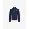 Ps By Paul Smith Mens Blue Embroidered Zebra Patch  Funnel-neck Knitted Sweater Xxl In Blue