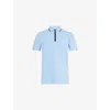 Ps By Paul Smith Ps Paul Smith Mens Regular Fit Half Zip Polo In Blue