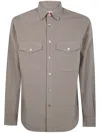 Ps By Paul Smith Ps Paul Smith Mens Casual Fit Shirt In Taupe