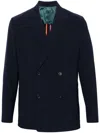 Ps By Paul Smith Notched-lapels Double-breasted Blazer In Blue