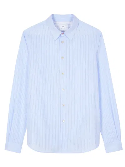 Ps By Paul Smith Ps Paul Smith Mens Ls Tailored Fit Shirt Clothing In Blue