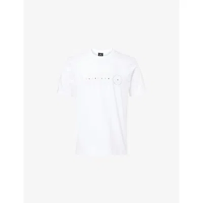 Ps By Paul Smith Mens White Circles Printed Cotton T-shirt Xxl In Multi