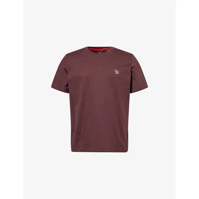 Ps By Paul Smith Mens Red Regular-fit Zebra Cotton-jersey Sweatshirt In Brown