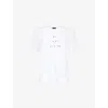 Ps By Paul Smith S By Paul Smith Mens White Stitch Stripe Regular-fit Cotton T-shirt Xxl In White
