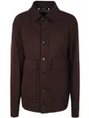 Ps By Paul Smith Ps Paul Smith Mens Quilted Overshirt Clothing In Red