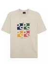 PS BY PAUL SMITH MENS REG FIT SS T SHIRT SQUARE PS