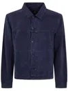 Ps By Paul Smith Button-up Collared Jacket In Blue