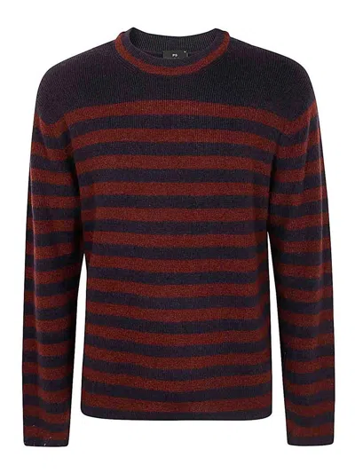 Ps By Paul Smith Mens Sweater Crew Neck In Nude & Neutrals