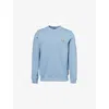 Ps By Paul Smith Mens Zebra-print Crew-neck Regular-fit Cotton-blend Sweatshirt Blue In Blue