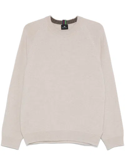 Ps By Paul Smith Merino Wool Jumper In White