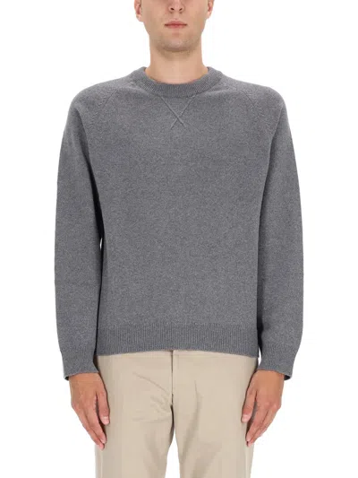 Ps By Paul Smith Merino Wool Pullover Sweater For Men In Gray