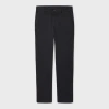 Ps By Paul Smith Mid-fit Black Garment-dyed 'broad Stripe Zebra' Chinos In Black