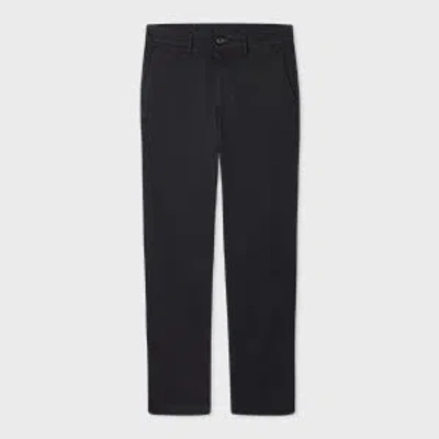 Ps By Paul Smith Mid-fit Black Garment-dyed 'broad Stripe Zebra' Chinos