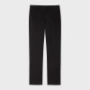 Ps By Paul Smith Mid-fit Black Stretch Sateen Chinos In Black