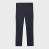 Ps By Paul Smith Mid-fit Navy Garment-dyed 'broad Stripe Zebra' Chinos Blue In Blue